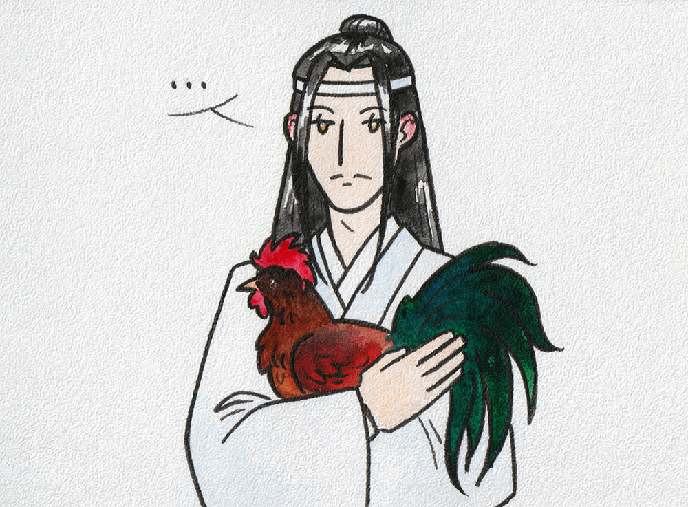 #mdzs #WangXian 
im 100% sure someome made this joke already but i needed to draw it