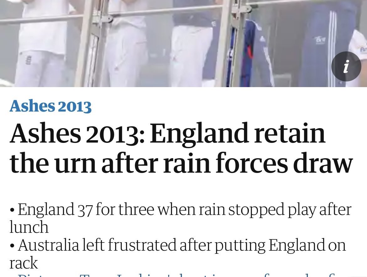 BennyDaviez's tweet photo. @ESPNcricinfo Yeah I’m sure England felt that way in 2013 https://t.co/SnwBa8XhuT