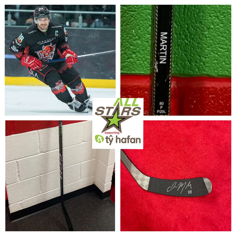 We've kindly been given a game used stick from Joey Martin to raise money for <a href="/tyhafanhockey/">Tŷ Hafan Ice Hockey</a>!
Interested in getting your hands on this prize? (£2 an entry) please go to chris' justgiving page..drop an amount with your name and a 🐐 emoji!!!! GOOD LUCK 🍀💚
justgiving.com/fundraising/ch…