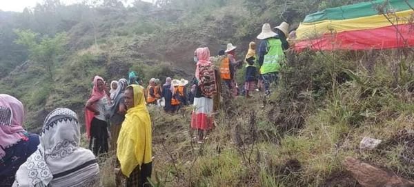 AppAmhara's tweet photo. በወልድያ ከተማ ነገን ዛሬ እንትከል 2ኛዉ ዙር የአረንጓዴ አሻራ መርሀ ግብር ከተለያዩ የህብረተሰብ ክፍል የተወጣጡ ነዋሪዎች የተሳተፉበት የችግኝ ተከላ መርሀ ግብር በ010 ጎላ መቻሬ፣በአደንጉር ገብርኤል ዛመል ተፋሰስ በዛሬው እለት ተካሂዷል። https://t.co/aNQOAPUIkA
