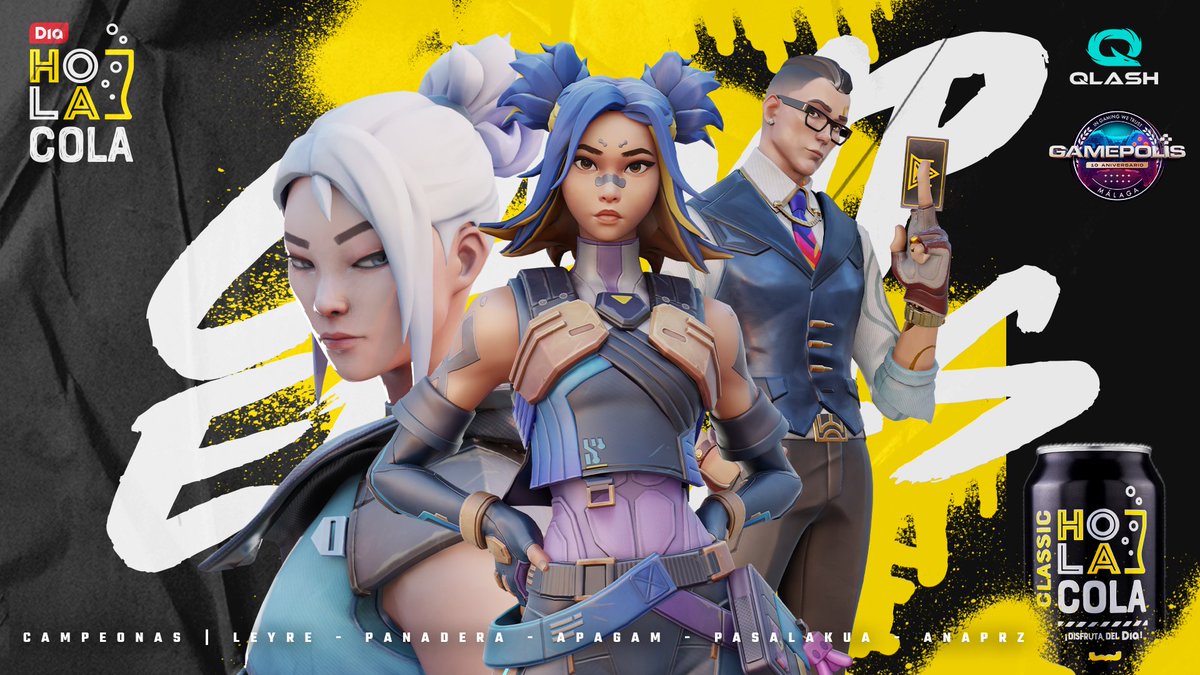 ¡CAMPEONAS DE #OurPartyGameChangers!

Nos llevamos la final y conseguimos plaza para VCT Game Changers Contenders.

Bien jugado <a href="/LUAGaming_/">LUA</a> 👏

#VamosQLASH 🐉 #HolaCola  <a href="/DIA_Esp/">DIA España</a>