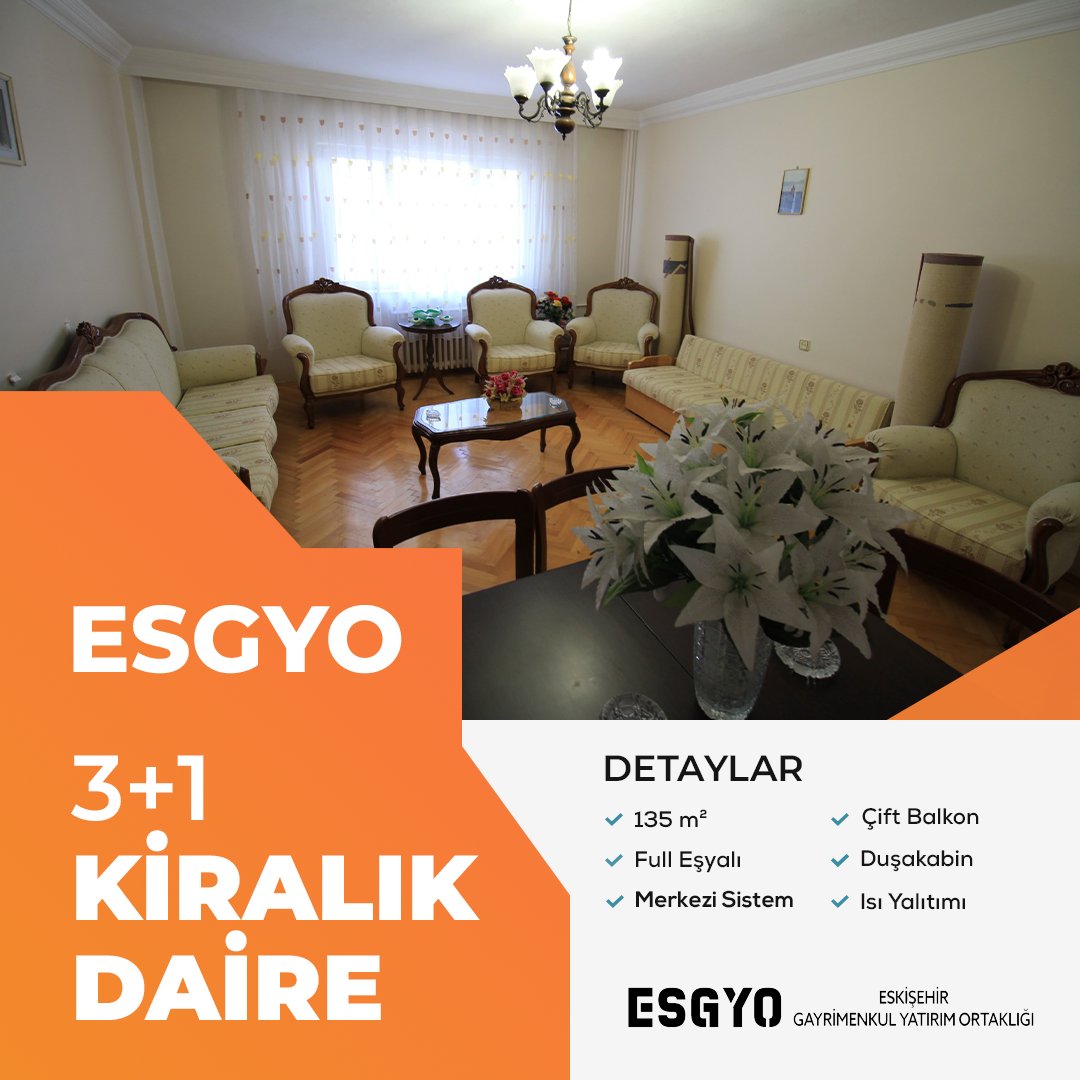 esgyo_'s tweet photo. 🏡 ESGYO'dan Raykent'te Eşyalı 3+1 Kiralık Daire

◾ 135 m²
◾️ Full Eşyalı
◾️ Merkezi Sistem
◾️ Çift Balkon
◾️ Duşakabin
◾️ Isı Yalıtımı

📞 0 222 231 34 00
📱 0 506 156 75 60

#eskisehir #satılık #kiralık #daire #ev #arsa #emlak https://t.co/julnJfQAb1
