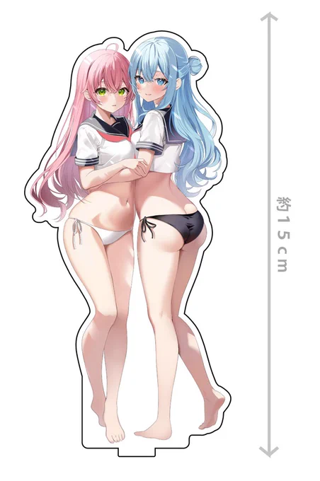 miCometセーラー服アクリルスタンド(もつぬきほるもん)
