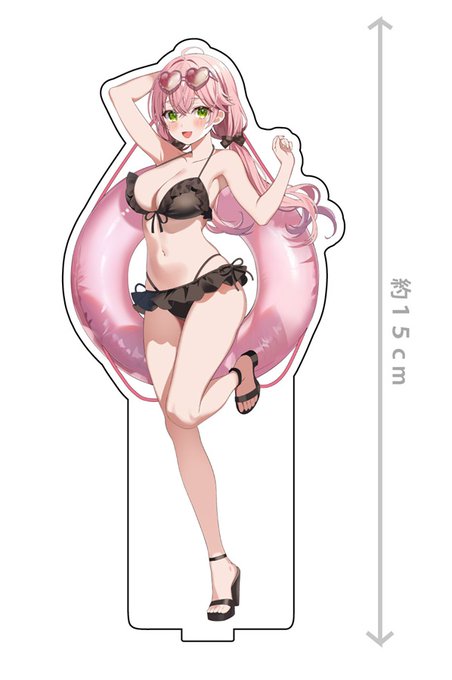 さくらみこ水着アクリルスタンド(もつぬきほるもん)https://t.co/FGpP1AzgRr