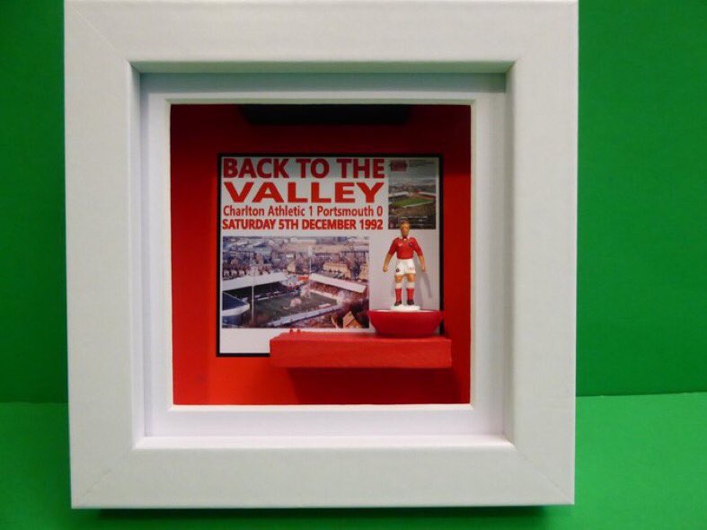 A special memento of a very special day. Charlton Athletic subbuteo artwork frame. DM @helcol123subbu1 to order. @cafcchronicles @franksav63 @TheAddicksChat @CAFCofficial #addicks @19CAFC05 @CAStrust @CharltonLife @airmanbrown @TheAddicksChat @charltonnews @charltonlive #cafc