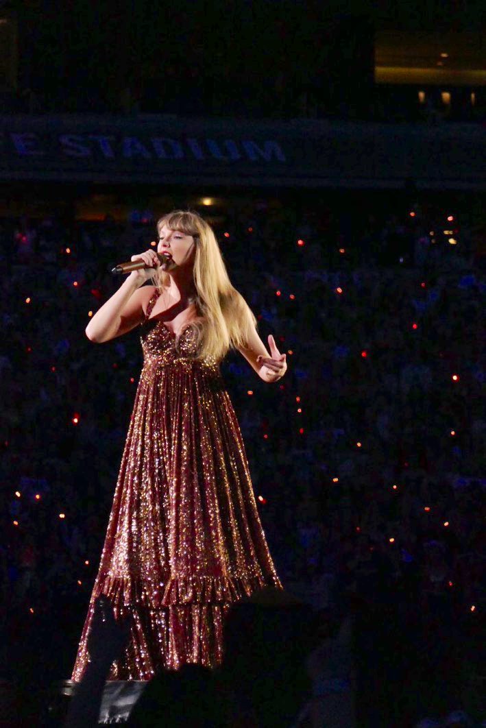 evermore sparkly bronze dress you will always be famous