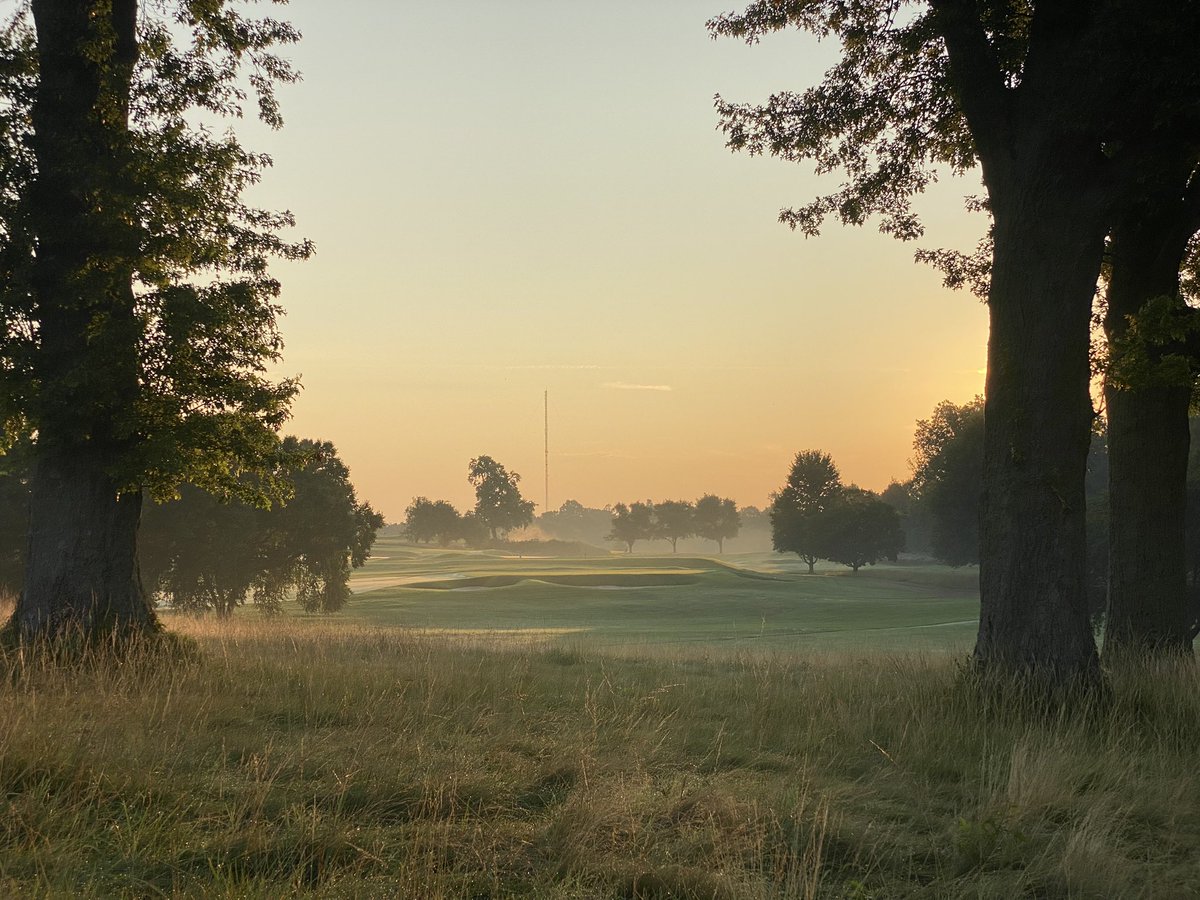 IHCCGreenkeeper's tweet photo. Listening to @TheOpen and enjoying this crisp Sunday morning air whilst we prep the course! Hope you enjoy your day! #OpenRadio https://t.co/4yc19iZmn4
