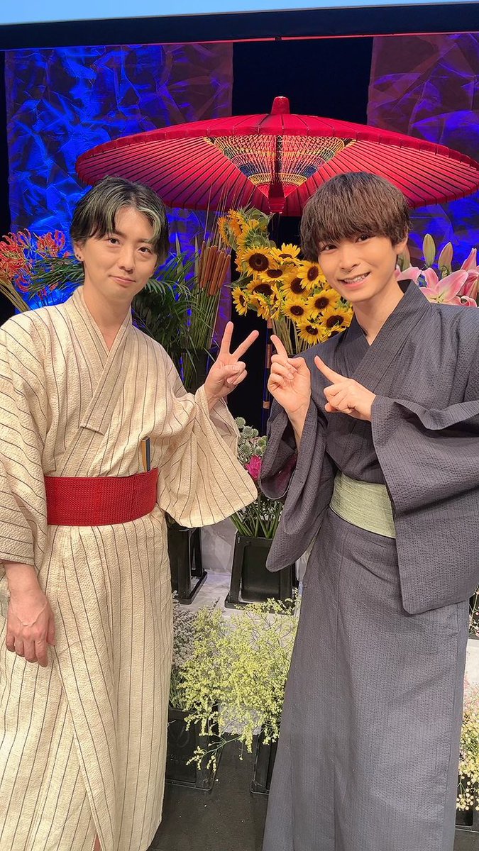 U_Yutopan's tweet photo. 良平さんと！夏だなあ🌻 https://t.co/HpFVPPFnAd