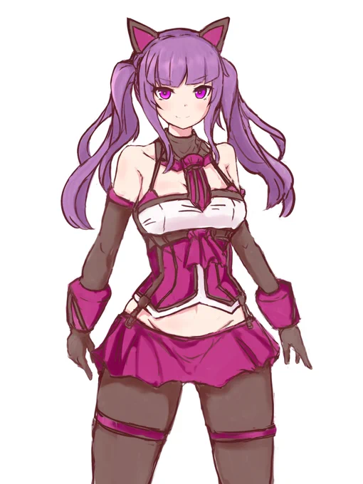 一条綾香(18) 新しい専用スーツの調整が間に合わなかったんです #アリスギアお絵かき