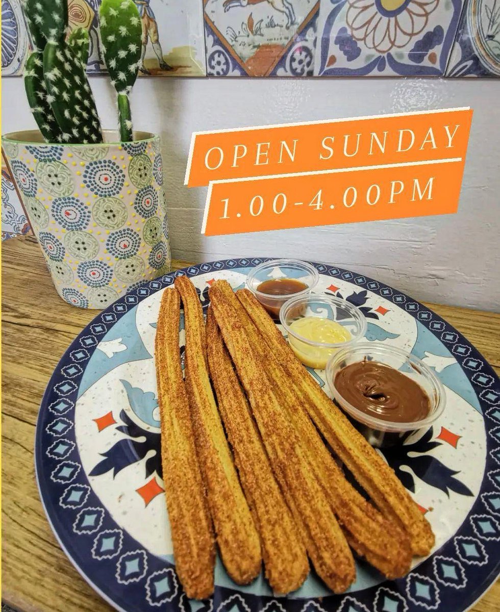✨Open Sunday 1.00-4.00pm✨
Churros con chocolate traditionally served for breakfast in Spain but delicious anytime of day. We can't bring you the weather but we can offer you a taste of Spain with our authentic Spanish Churros 🇪🇸 #brunch #sundayvibes