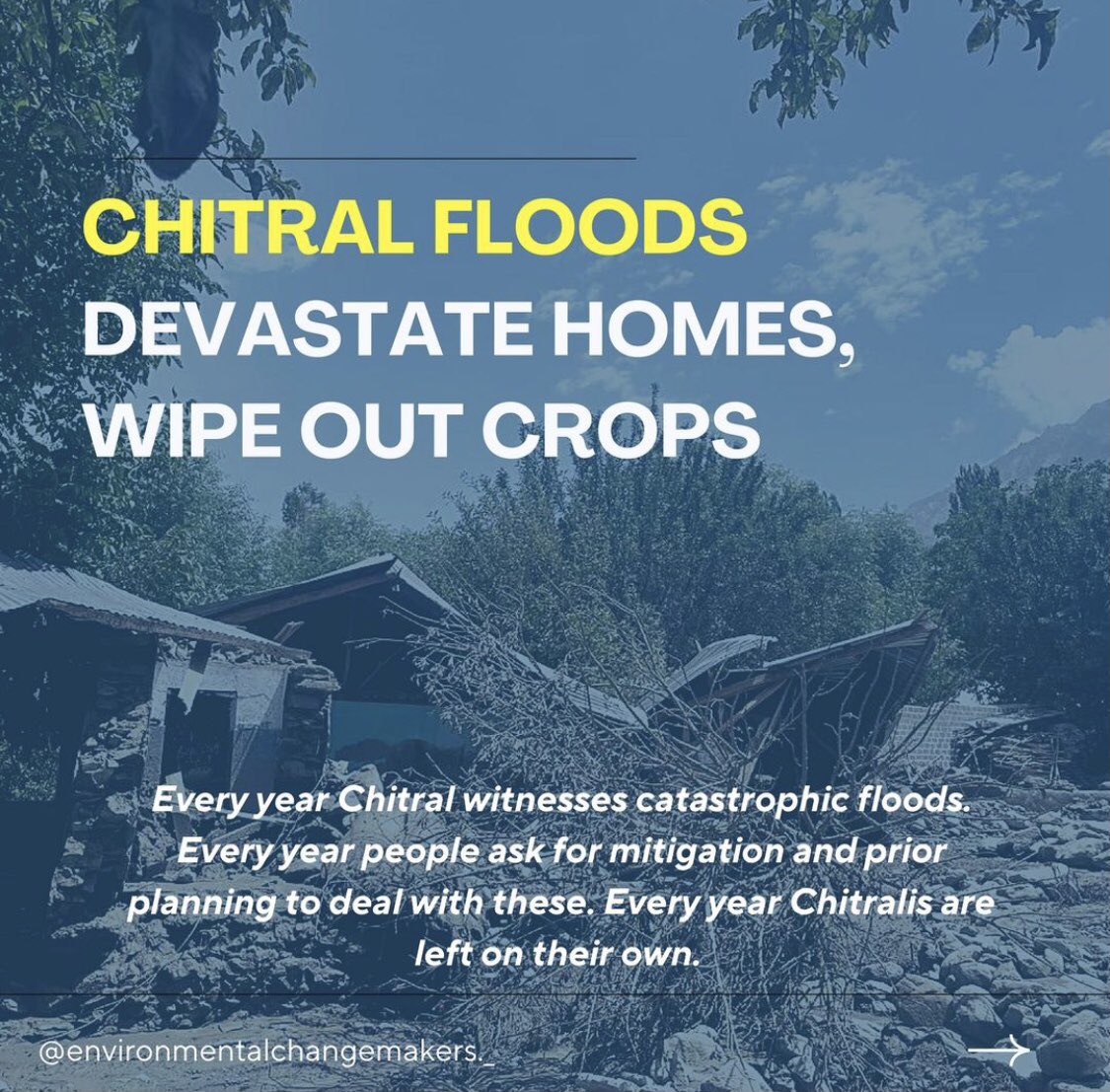 EcmOrgGLOB's tweet photo. As monsoon season descends upon Chitral so does recurring nightmare of catastrophic floods that haunt the region every year. Despite the desperate calls for prior planning &amp; robust mitigation strategies,the resilient people of Chitral are left to face the devastation on their own https://t.co/FfmSb9NdZ7