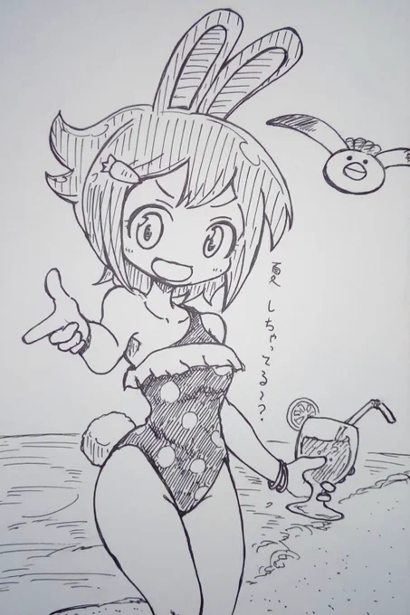 #ドキッツ受肉ちゃんだらけの海水浴 #受肉ちゃん #みもりちゃん