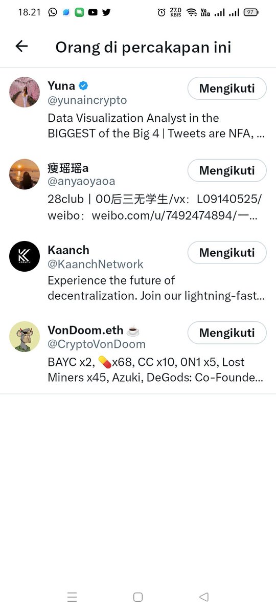 Bunda_Caecil48's tweet photo. @yunaincrypto @anyaoyaoa @CryptoVonDoom @KaanchNetwork https://t.co/KLrzMcn9lU