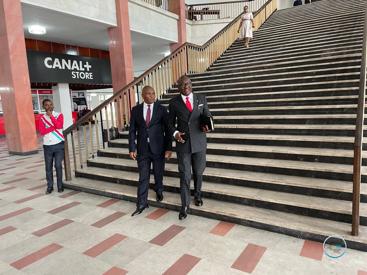 FonatRdc's tweet photo. M. ISANGAMELA BOTULI Joseph Louis, DG du  FONAT, s’est rendu au Palais du Peuple pour rencontrer le Secrétaire Général du Sénat, M. MUKUALA BATEKE Jean pour non seulement le féliciter pour sa nomination mais encore pour présenter ses civilités à un ancien collègue de ENA France”. https://t.co/BYrRRpUPwb
