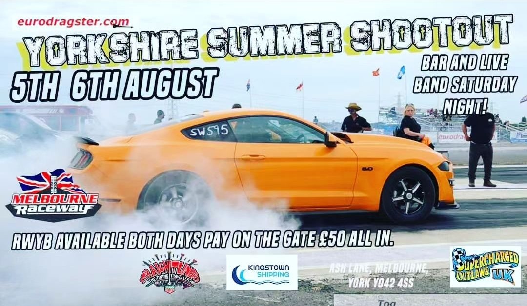MelbourneRace1's tweet image. Dont miss the next instalment of Power and Speed at Melbourne Raceway Yorkshire! 5/6th August. Only £15 Entry, and Race yourself All day for £35 in RWYB!
#melbourneracewayuk 
#dragracing 
#americanmusclecars