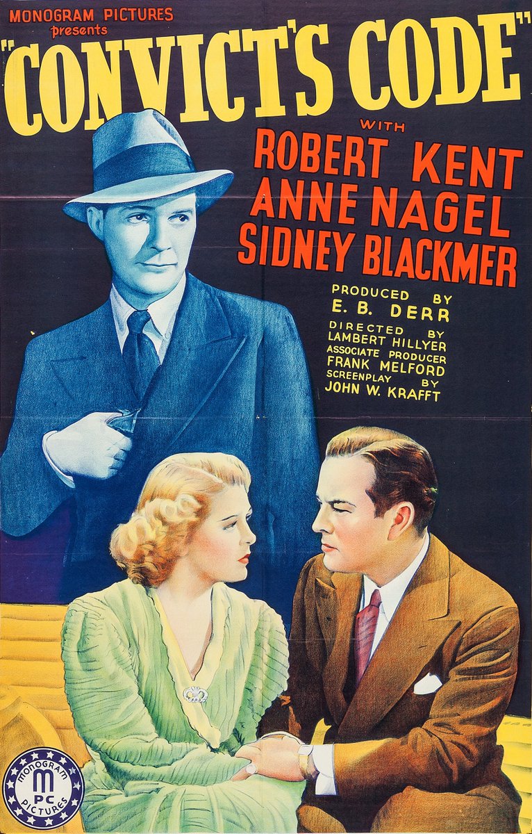 TCMComingUp's tweet photo. #ComingUpOnTCM
CONVICT'S CODE (1939) #RobertKent #AnneNagel #SidneyBlackmer
Dir.: #LambertHillyer 8:45 PM PT
A man released from prison after a false conviction sets out to find the real criminals and clear his name.
1h 23m | Crime | TV-G
#TCM #SaveTCM https://t.co/zFT3rmZMsz