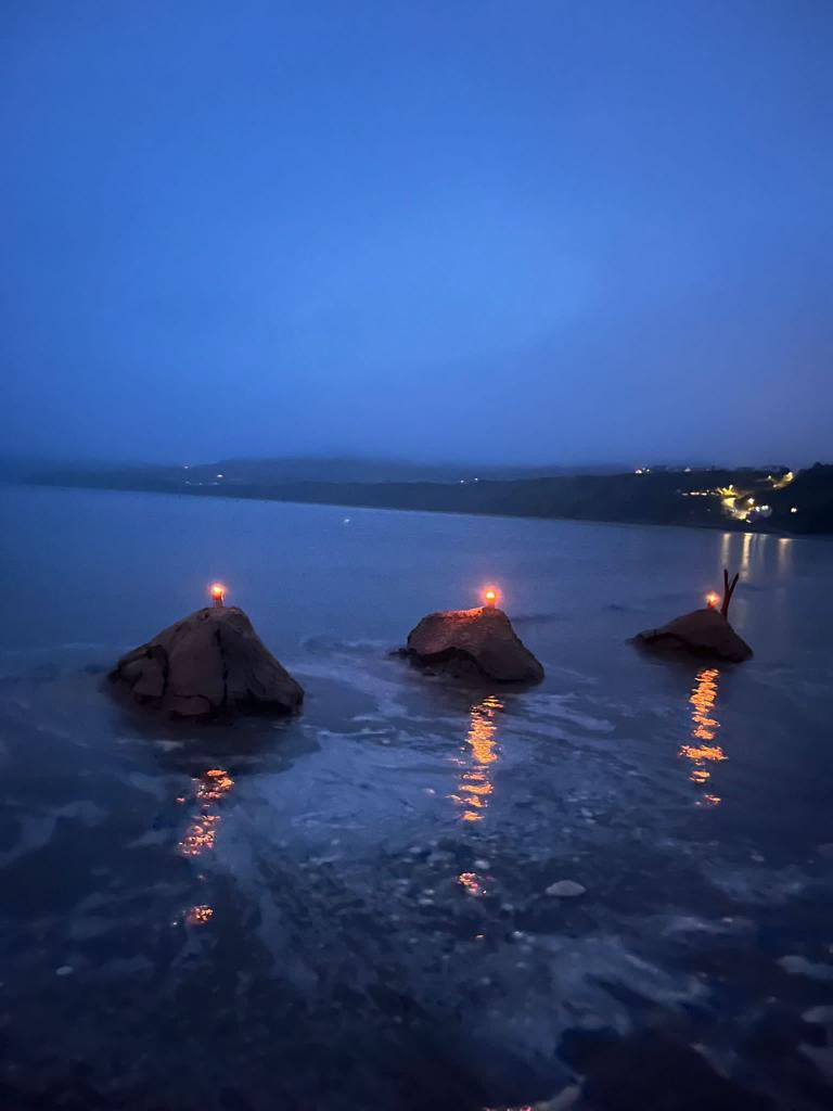 NefynCamps's tweet photo. The 2023 season is underway. A slightly soggy start has not prevented volcanoes on the beach for the 16-18 camp https://t.co/gmHu492fST