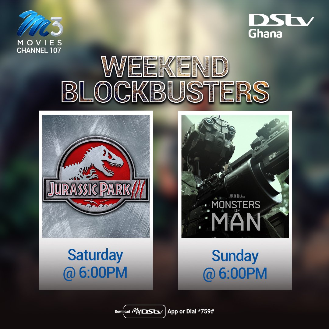 It's a weekend filled with blockbuster movies on <a href="/DStv_Ghana/">DStv Ghana</a>. Get into the action and blockbuster. Stay connected by downloading the MyDStv app now and enjoy amazing movies. #DStvGhana