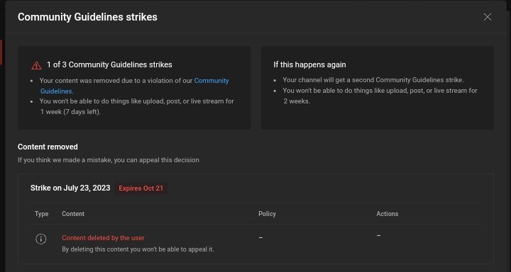 smashmrt's tweet photo. I reached 100k views in my channel and also got a strike🙂
Why @YouTubeIndia why?
Hamari khushi dekhi nhi jate kya??🥲🤌🏻 https://t.co/d9VPc5hZGn