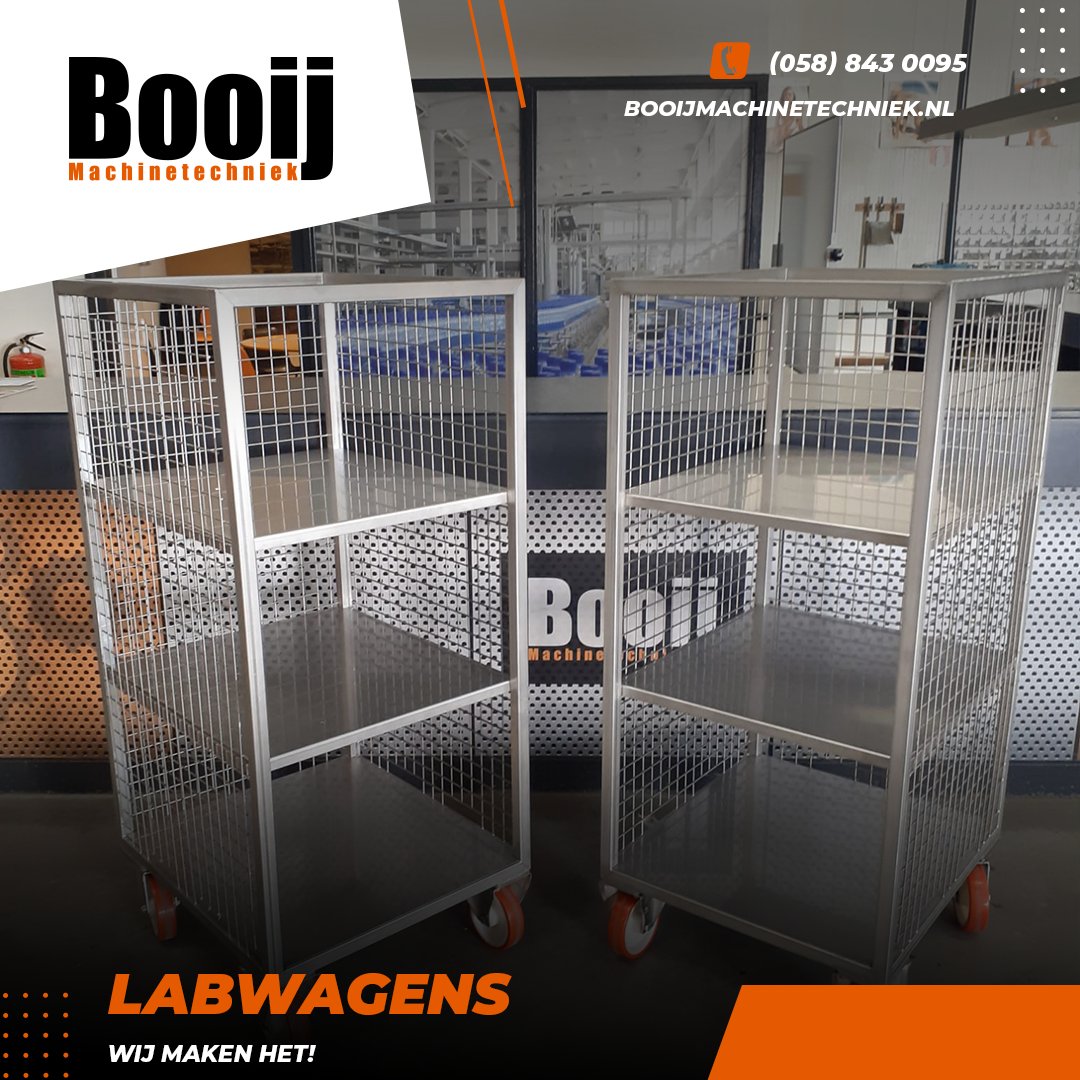 Deze labwagens hebben onze werkplaats kanjers gemaakt voor Smilde Foods.🗄 
Robuust vervaardigd en eenvoudig te reinigen.💪 

#lassen #techniek #food #labwagen #lab #food