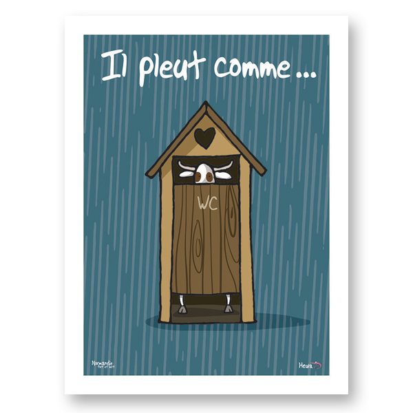 L_Philippot's tweet photo. #PointMétéo :  "Yr'pleut" 🌧☔️
En #Normandie, "on vit pluvieux" ou "j'emmerde le soleil" : découvrez l'exposition #Heula qui pro-meuh notre belle région. C'est à la Maison Busnel, à Cormeilles, dans l'#Eure, jusqu'à fin août ! 
➡️ https://t.co/XxOotB4rGw https://t.co/9xoMPYlF3c