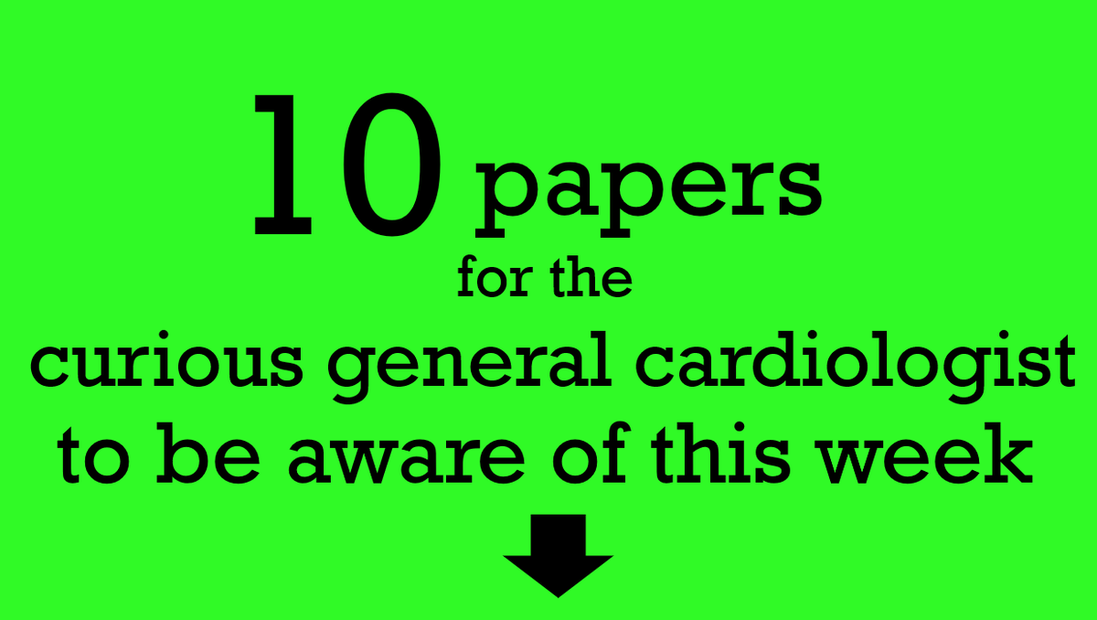 Ten current papers for the curious general cardiologist, covering topics including a potential future HTN Rx, new ACC/AHA guidelines for chronic CAD, red meat in CHD &amp; real world TriClip outcomes

Sources: <a href="/Heart_BMJ/">Heart_BMJ</a>,<a href="/CircAHA/">Circulation</a>,<a href="/ESC_Journals/">European Society of Cardiology Journals</a>,<a href="/JACCJournals/">JACC Journals</a>,<a href="/JAMACardio/">JAMA Cardiology</a>,<a href="/NEJM/">NEJM</a>  

1/n