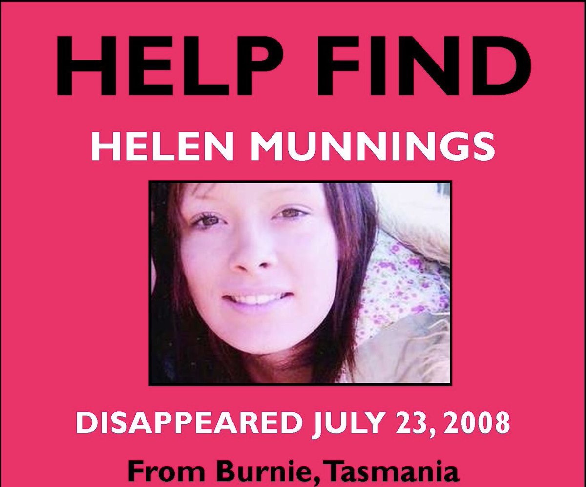 TasMissing's tweet image. Our thoughts are of Helen today as we acknowledge the 15 years of grieving, trauma and injustice that Helen’s family have suffered through so far, especially Helen’s mother 🖤 💜
#MissingPerson @AFPNMPCC 
youtu.be/4O-oNjWWOlM