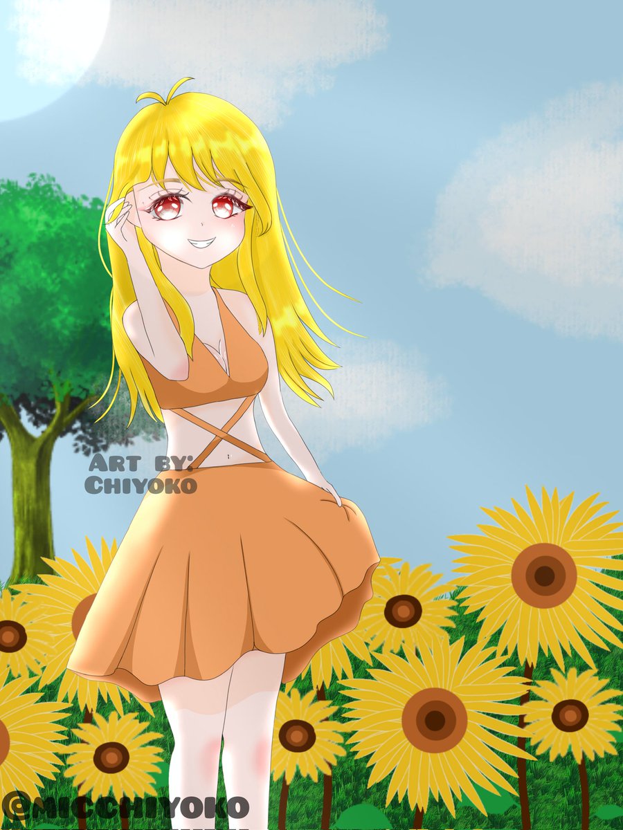 micchiyoko's tweet photo. Chiyo sunflowers theme ( ^w^ )/
Retweet are highly appreciated! thankyou for being kind person ๐
#artmoots #moots #artist #sunflowertheme https://t.co/gRKuTQ5L7N