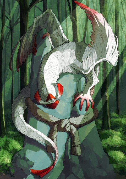 「shimenawa tree」 illustration images(Latest)