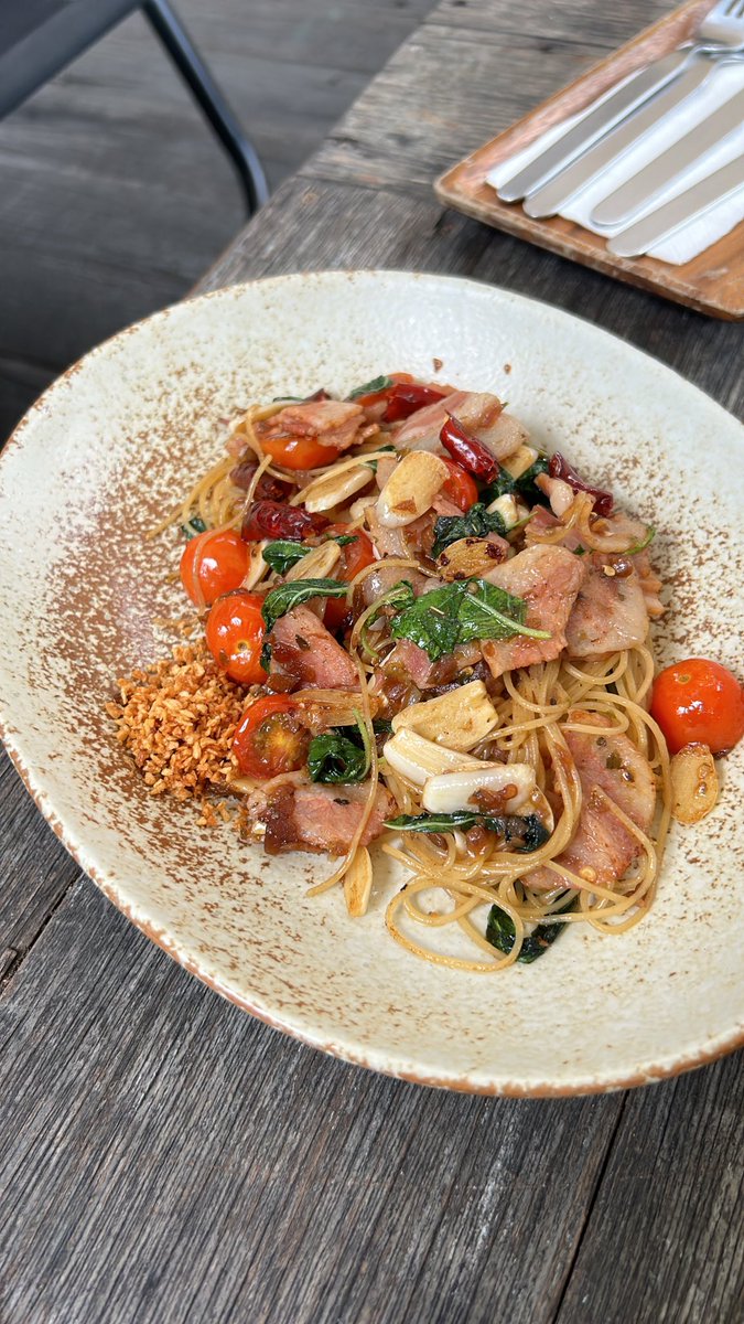 Spaghetti Oleo Bacon #hiddenwoods