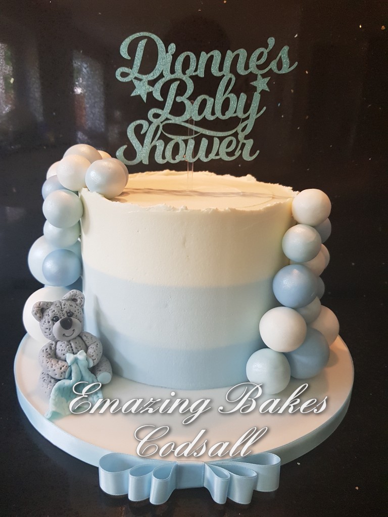 Baby Shower Cake from last weekend 😍 #babyshowercake #bluebabyshower