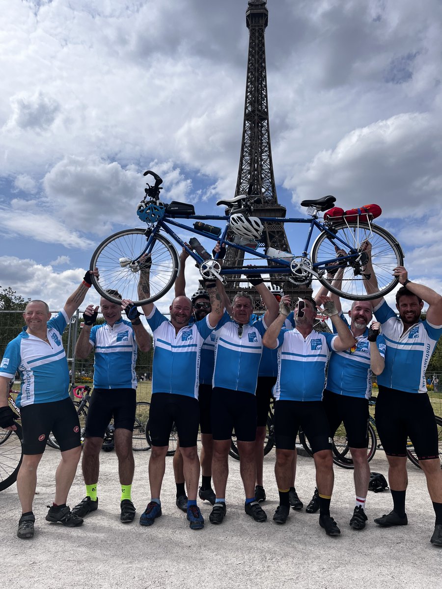 CDSChair's tweet image. Well done to the nine riders in Team @mstrust cycling 340 miles from London to Paris raising over £30k. Can you help boost that total? justgiving.com/fundraising/Da…