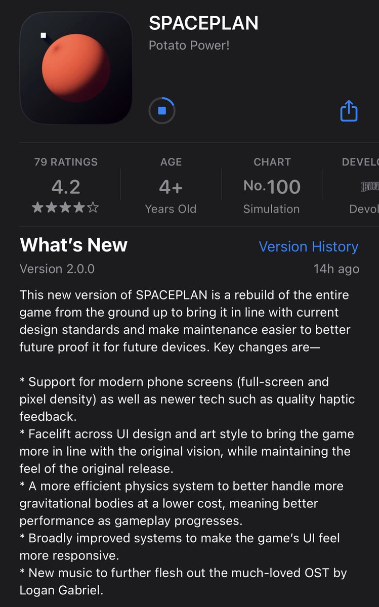 And then there’s Spaceplan 2.0.0 just out of nowhere. Thanks for the surprise, @jhollands_! More music from @logeyG is always a treat. Spuds away! 🥔