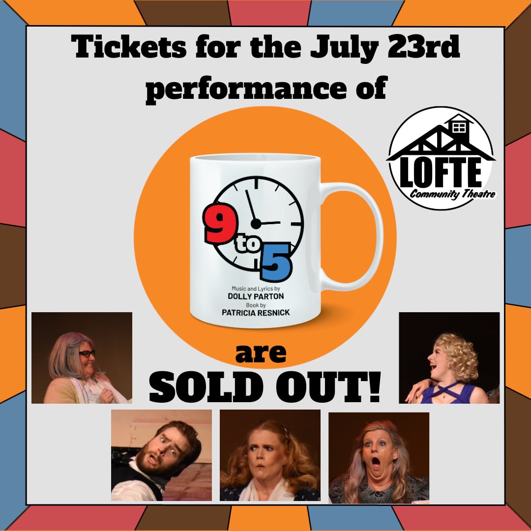 TheLofte's tweet image. Tickets are sold out for this afternoon's performance and tickets for next weekend are going fast! After today, there are 4 performances remaining. Reserve yours now before they sell out too! Visit lofte.org/tickets or call 402-234-2553 today!