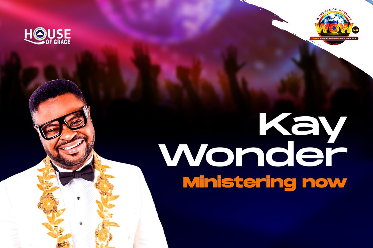 rccghogchurch's tweet photo. And starting Up Our Grand finale With A Man Who God Is Using To Touch lives, Minsiter Kay Wonder. Listen, Connect And Be Blessed!
#WOW5
#MakeHisPraiseGlorious https://t.co/S1YgD9uM1E