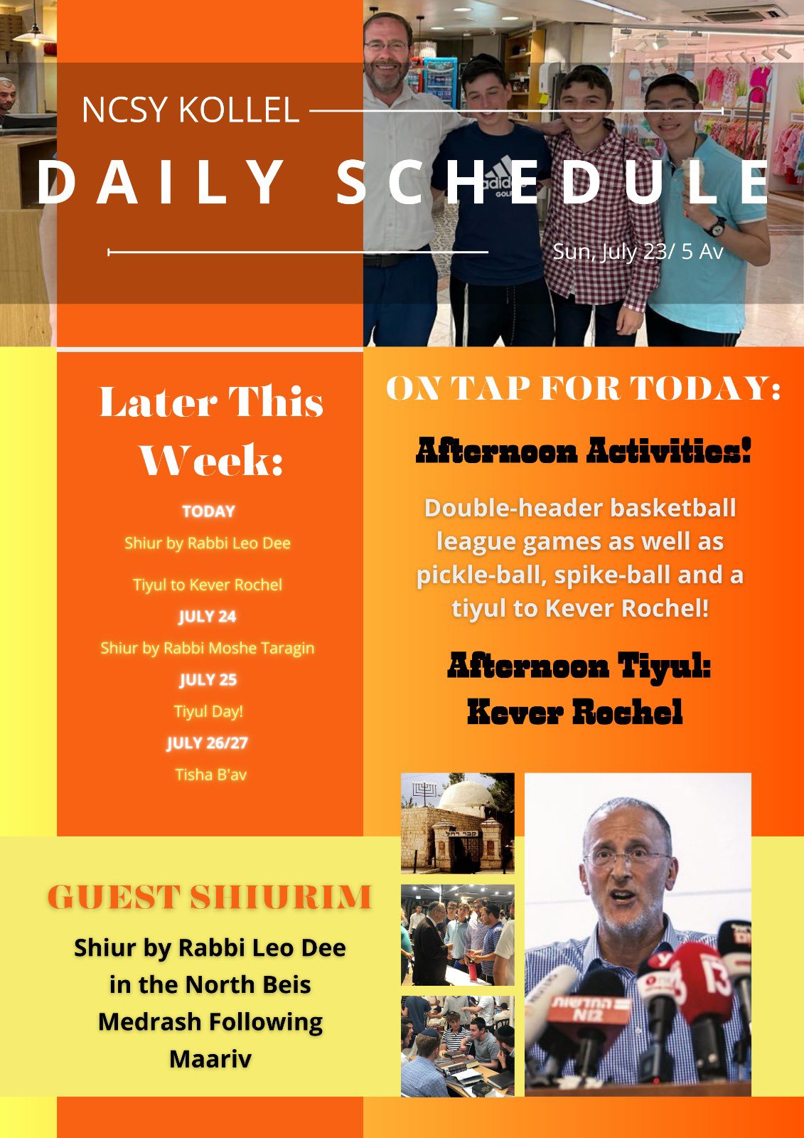 NCSY Kollel on Twitter "The Daily Thread🧵 July 23rd https//t.co