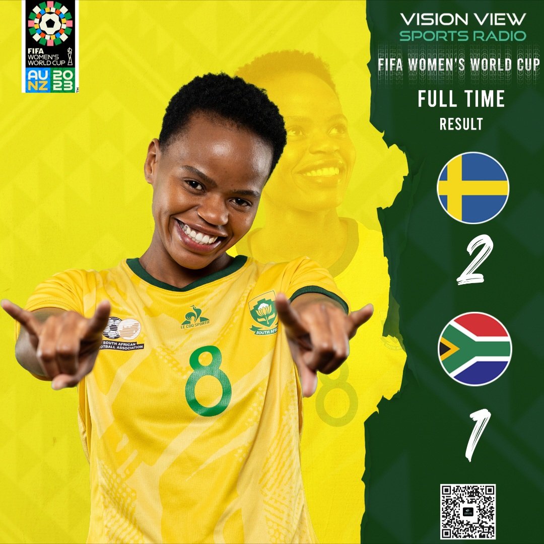 VisionView_SR's tweet photo. Full time match results
🇸🇪 Sweden (2) - (1) 🇿🇦 South Africa
#fifawomensworldcup
#fifawwc
#everythingsports
#vvsr https://t.co/azLIpFZWLu
