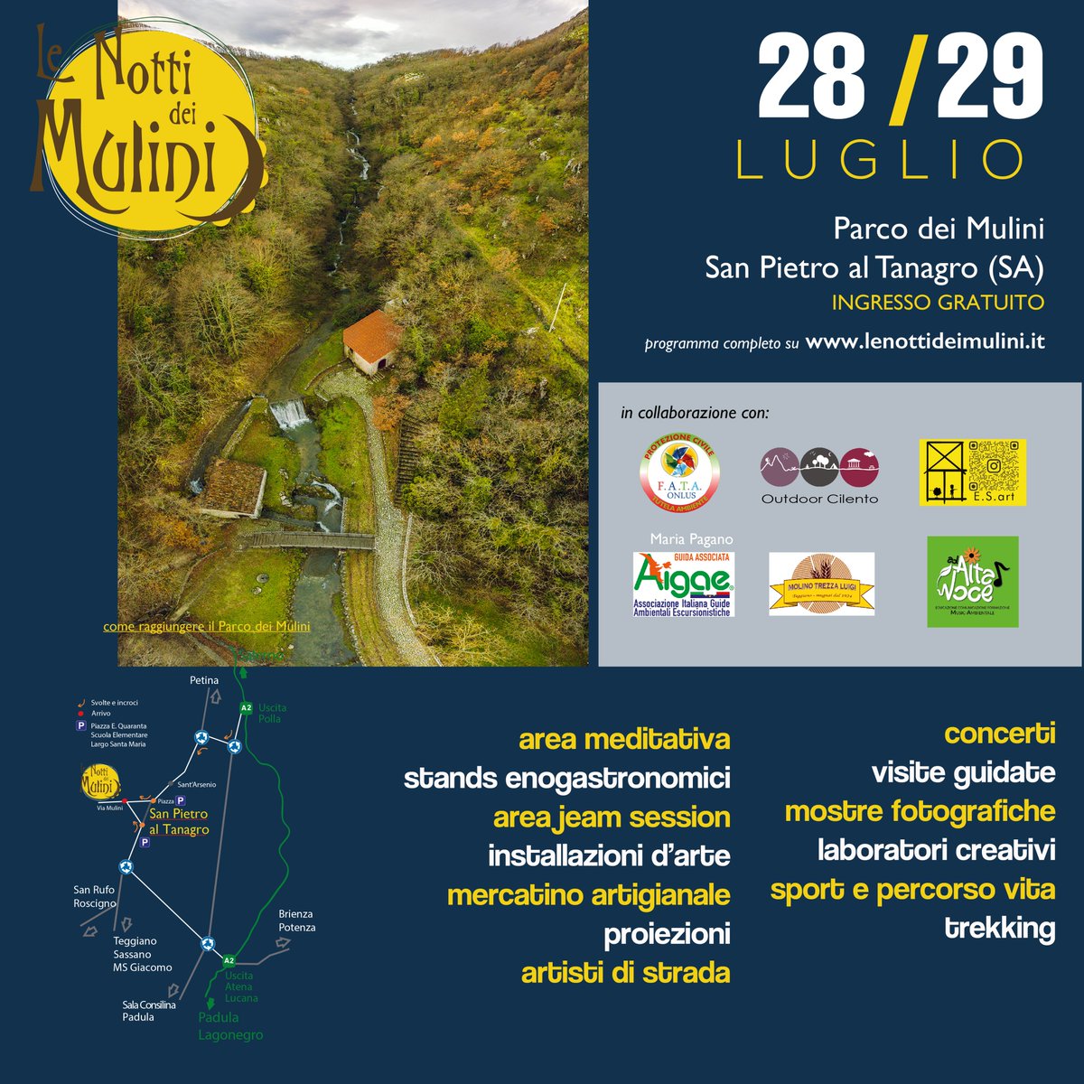nottideimulini's tweet photo. 28 e 29 luglio Le Notti dei Mulini ed. 2023  Line-up festival: A Paranza r'o Tramuntan, Pastellesse Sound Group, Ciccio Nucera e Consuelo Alfieri dalle terre salentine. 
Tutte le sere dj set ethnic #musicapopolare #tradizione #vallodidiano #stopstayenjoy #FESTIVAL  #vallodidiano https://t.co/rVfLbckYku