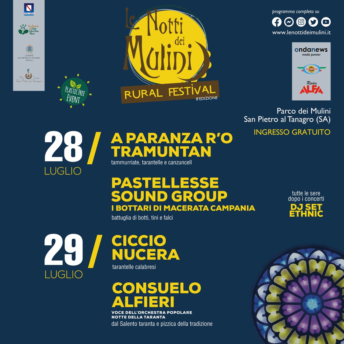 nottideimulini's tweet photo. 28 e 29 luglio Le Notti dei Mulini ed. 2023  Line-up festival: A Paranza r'o Tramuntan, Pastellesse Sound Group, Ciccio Nucera e Consuelo Alfieri dalle terre salentine. 
Tutte le sere dj set ethnic #musicapopolare #tradizione #vallodidiano #stopstayenjoy #FESTIVAL  #vallodidiano https://t.co/rVfLbckYku