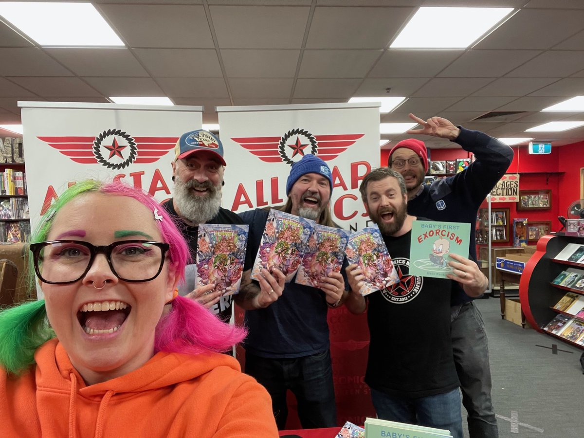 Thank you so much to local comic legend, Dean Rankine for joining us in store today to sign copies of his new Untold Tales Of Fairyland! Thanks also to everybody that braved the cold and headed in to meet Dean and pick up some of his work!
