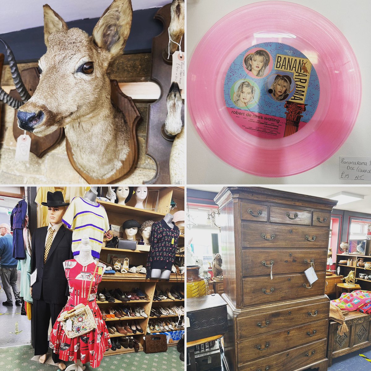 We are getting ready to open 10-5 pm. Don’t forget if your visiting the Car boot then pop in and see us. #hemswell #antiques #antiquescentre #antiquesforsaleinlincolnshire #taxidermy #vinyl #picturedisc #bananarama #traditionalfurniture #vintageclothes #hemswell #lincolnshire