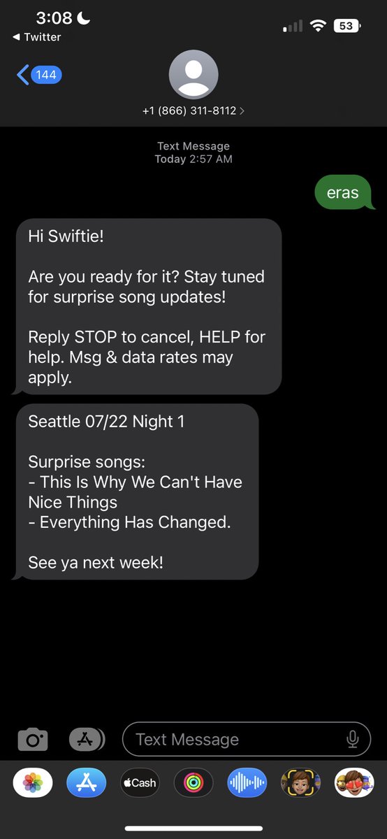 Are you a busy Swiftie and don't have time to sit around on Twitter or TikTok waiting for surprise songs? Well don't you worry your pretty little mind... Text ERAS to 866-311-8112 or click the link below to receive surprise song updates! 

slkt.io/YewQ