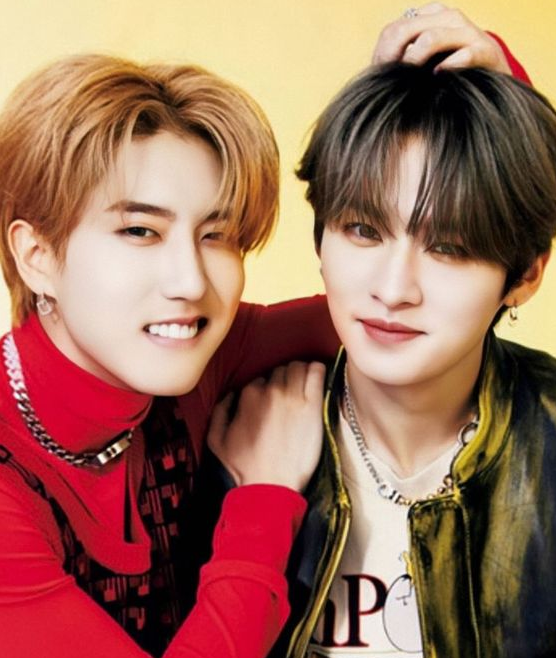 Han and Lee Know of Stray Kids for VIVI Magazine, 2022.