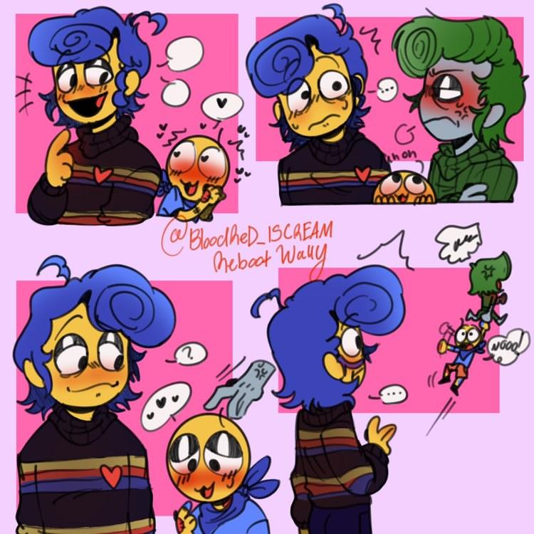 ScoutsWorld400's tweet photo. Finished, ik it late at night but damn I did this while looking at the update in the welcome home arg ππ©.
RF! Wally: Dodozoi17 on tik tok
Reboot Wally: @BloodredIscream
Evil! Wally: @hyulikeJazz
Hunter Wally: @violet_gumdrop
#oc #WHAUs #au #fanart #swaptommy #WH #welcomehomeoc https://t.co/AfRNHytEwt