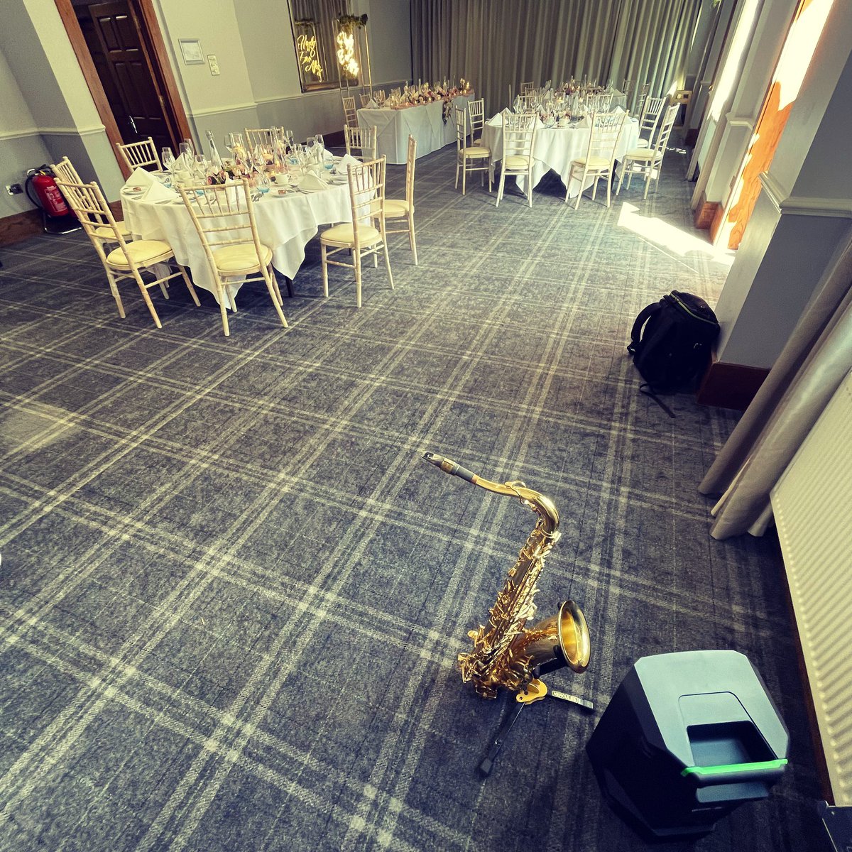 dinnerjazzsax's tweet photo. It was good to be back @balmerlawnhotel the other day to play for Rama &amp; Kenny’s intimate wedding breakfast. https://t.co/Gfxsjzguus