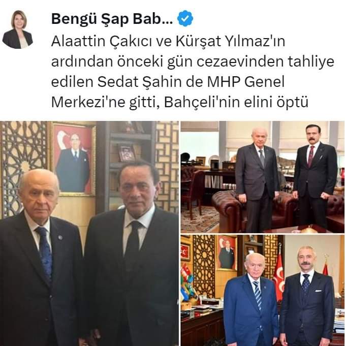 Sinan Ateş cinayetinin odağındaki partinin genel başkanı ''Biz mafyayı tanımayız, mafyayı takmayız'' demiş, tanımadığı hali buysa tanıdığı hali nasıl olurdu acaba?