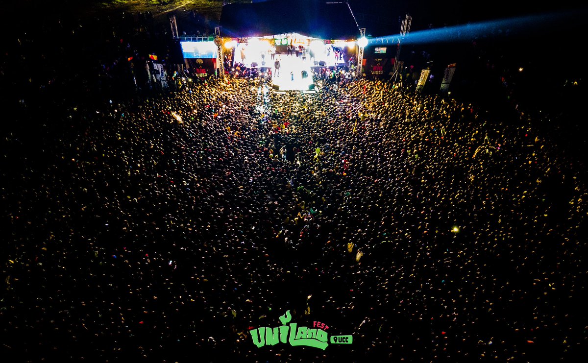 Unilandfest_ made history at UCC last night with @shattawalegh

It was an epic night 🔥🔥🔥🔥

Use the hashtags and follow unilandfest_ on all
platforms.

#unilandfest #thisisuni #uniland #unination
#bustouniland