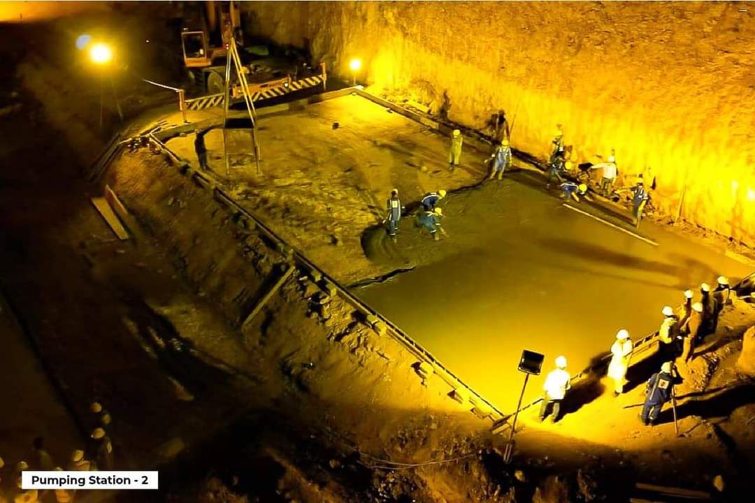 shahsabg's tweet image. Construction with full swing day/ nights Greater Karachi Bulk Water Supply Scheme, K-IV Project - designed to supply 650 million gallon per day #Karachi from Keenjhar lake.completed in two phases.WAPDA #constructing Phase-I, which will provide 260 MGD to Karachi #Sindh #Pakistan