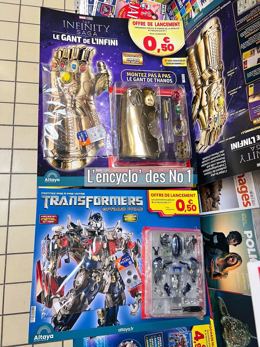 encyclonumeros1's tweet photo. Les collections @AltayaFR débarquent en presse ! 👍🏼

A découvrir sur : https://t.co/YI2qXI6Wpk

#collection #presse #marvel #thanos #gant #maquette #transformers #optimusprime https://t.co/8w5bp01JYc