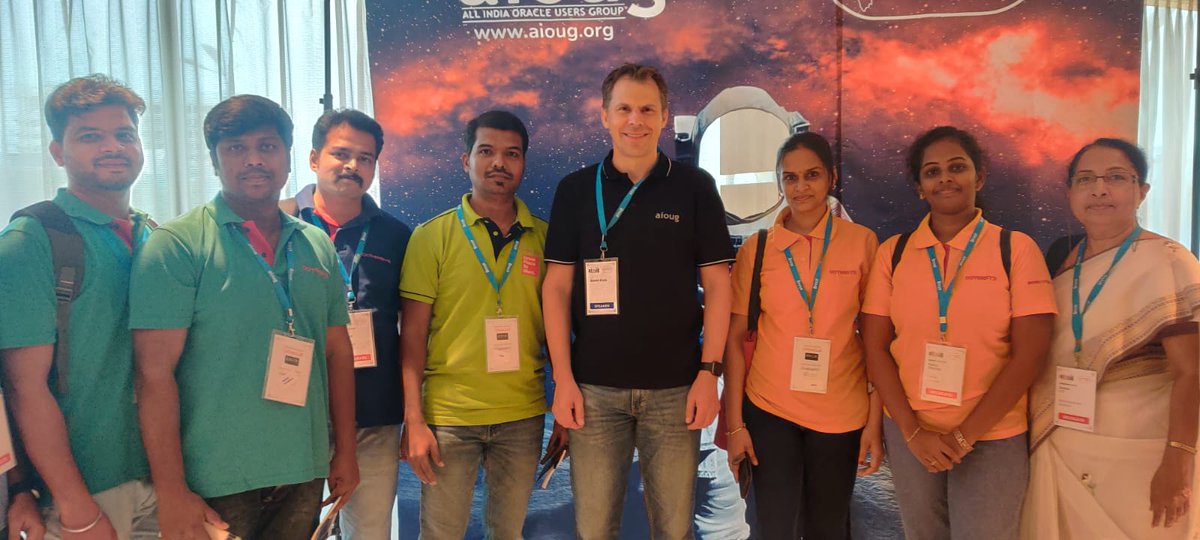 Doyensys's tweet image. The quest for constant learning, love for community and passion for technology had a large group of Doyens gather together at the Oracle Community Yatra 2023.

Doyensys is proud to participate and support this amazing community event organized by AIOUG.

#OracleCommunity #OCYatra